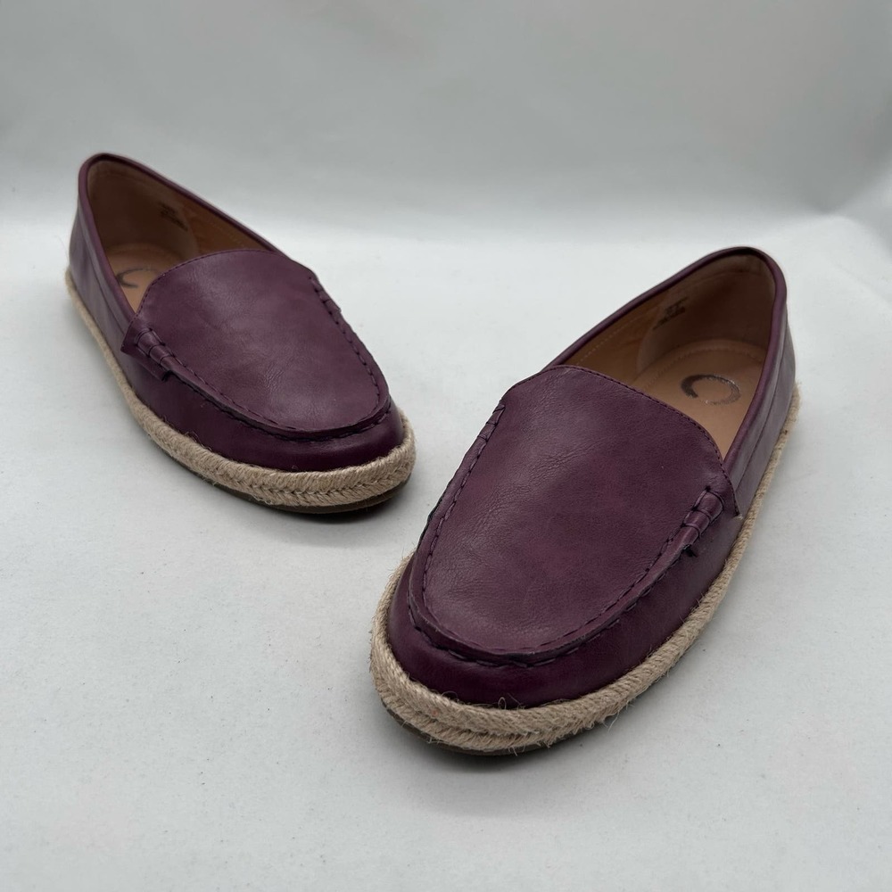 Journee Collection Shoes Womens 8 Wine Comfort Foam Balie Espadrille Flat NEW